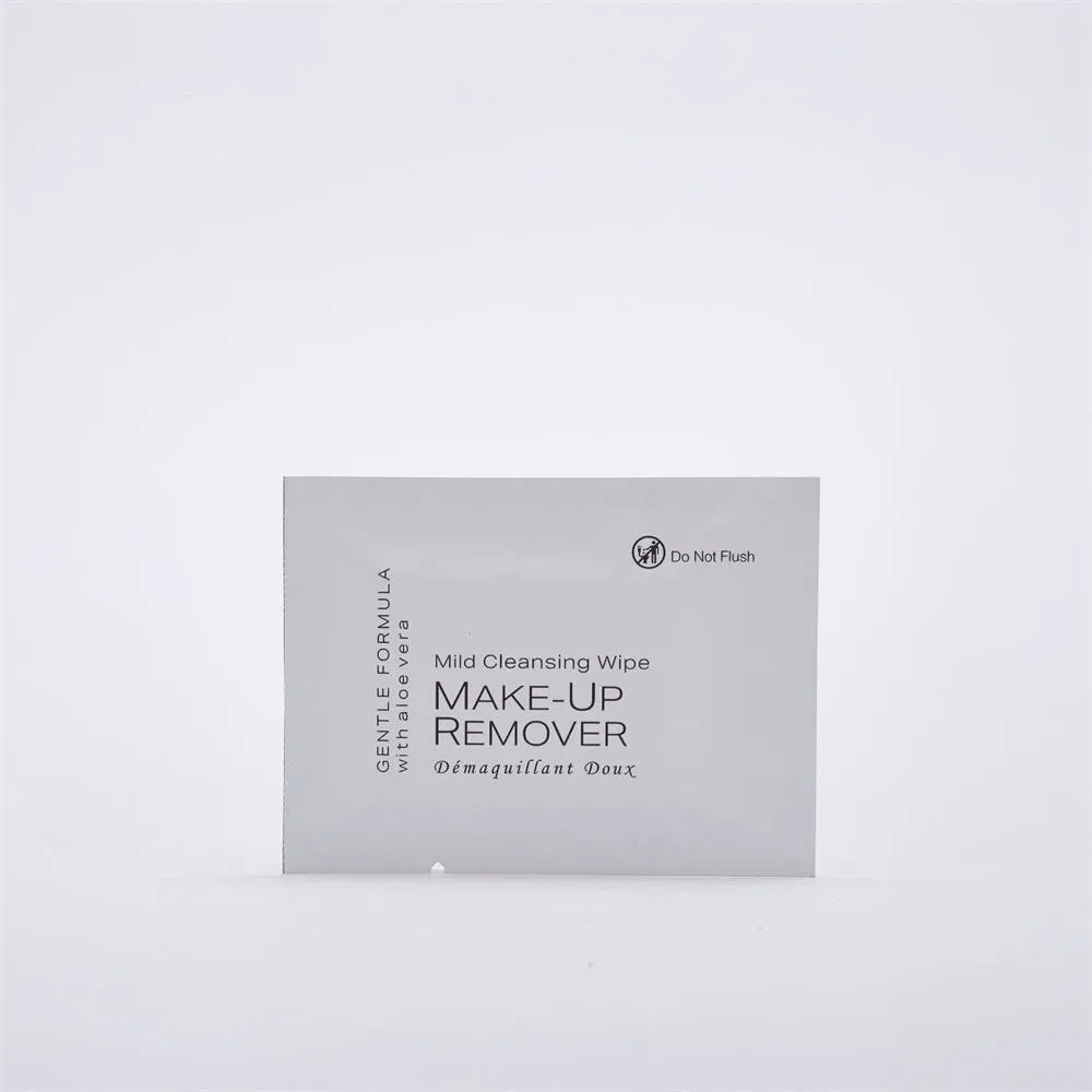Customized Single Pack Wet Wipes for Gentle Cleaning Makeup Remover for Hotel