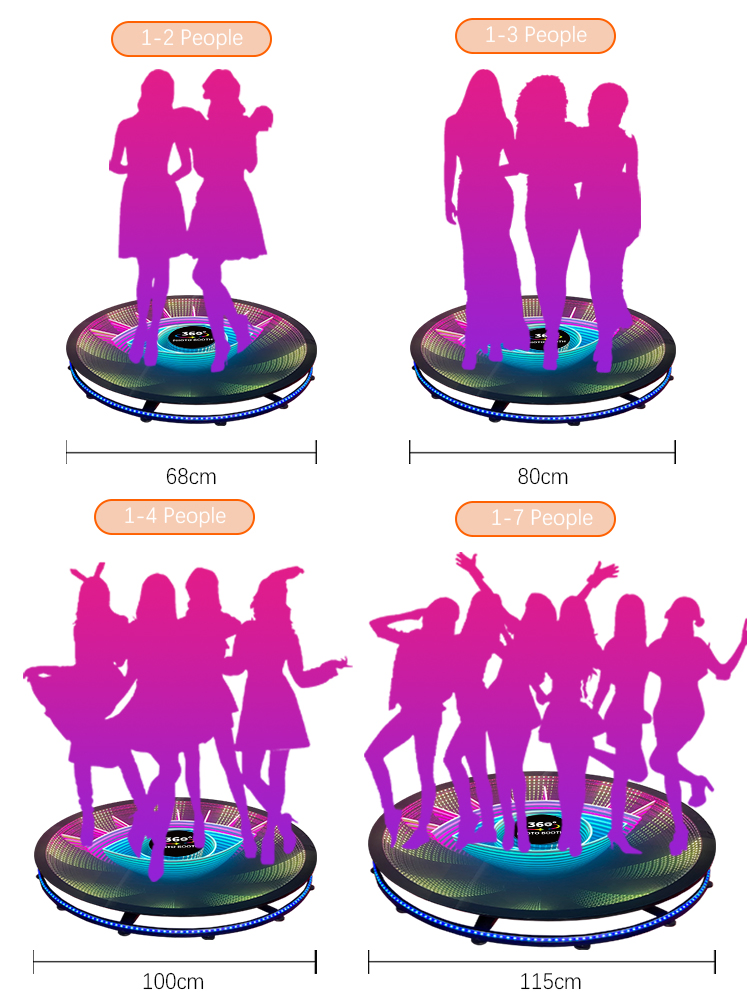 Wireless Automatic Rotating Selfie 360 Photo Booth for Wedding Party Photobooth 360