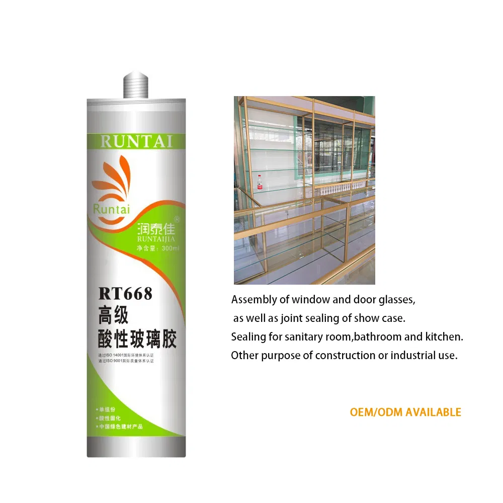 Fast-Setting Runtai Acetic Acid Silicone Sealant for Versatile Applications