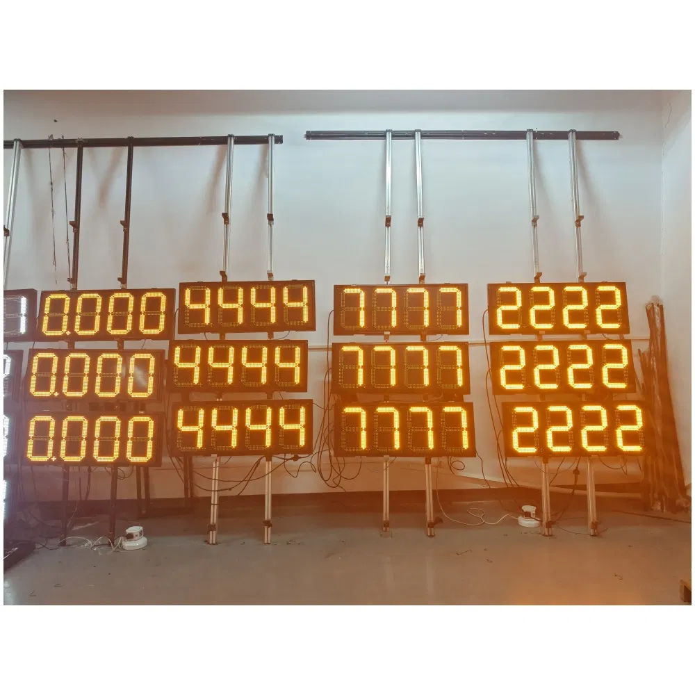 12inch 7 Segment LED Display LED Digital Petrol Station Gas Price Displays