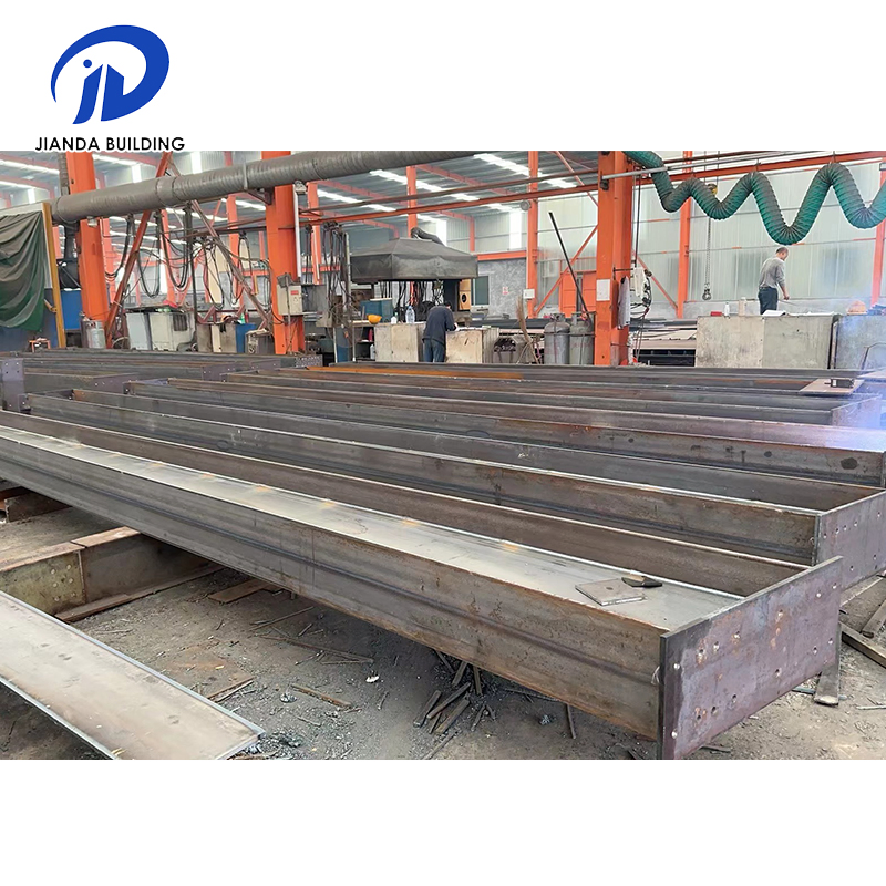 Steel Structure Platform Columns Steel Frame Building Pillars Welding Parts According to Your Drawing