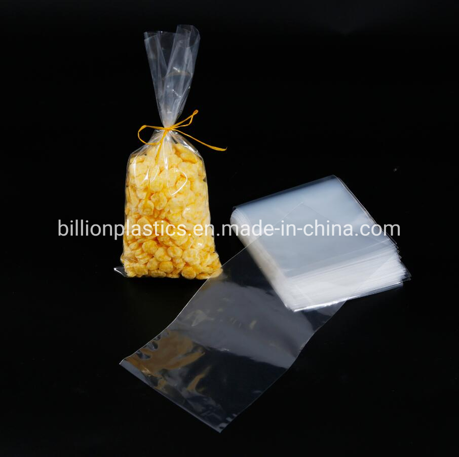 HDPE/LDPE Clear Side Sealing Plastic Bags for Food Packaging with Custom Printing