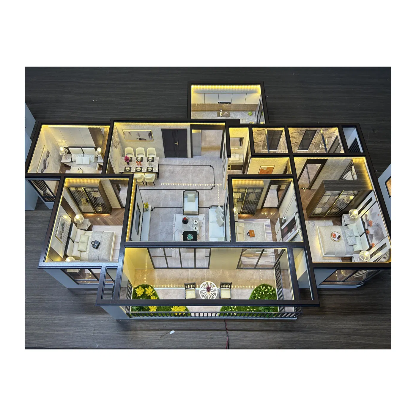 3D High-Quality Interior Furniture Layout Micro Customized Building Model