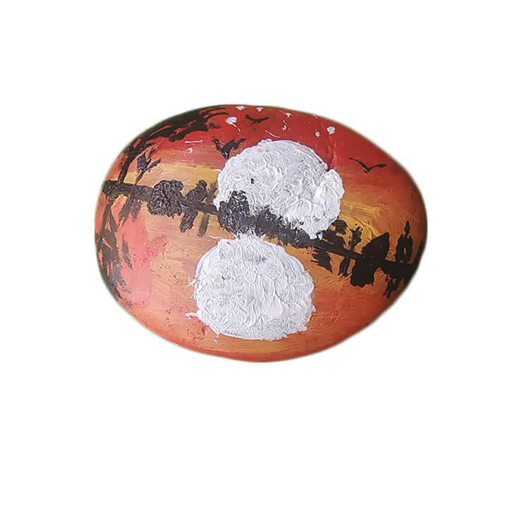 Natural River Pebbles Children Loved Handcraft Animal Painting Drawing Pebbles