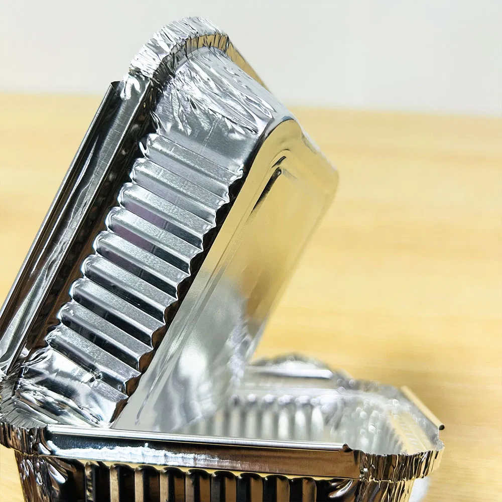 Rectangular 2.8g Baking Dish Pans Logo Disposable Dessert Boxes Color Pudding Pan Cakes Aluminum Foil Baking Cups