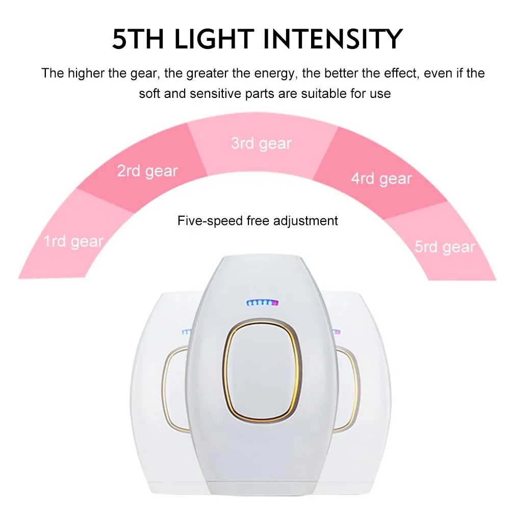 Wireless Diode Laser IPL Hair Removal Device Safe Permanent Hair Reduction System