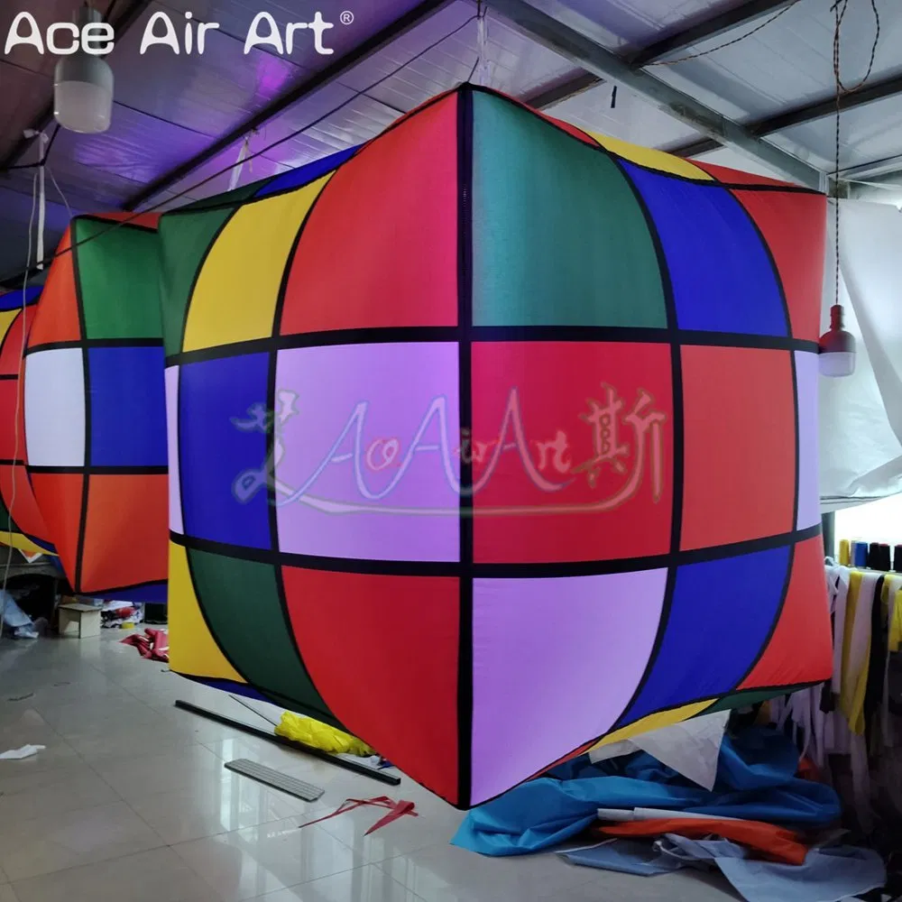 Factory Wholesale Inflatable Rubik's Cube Hanging Inflatable Decoration Balloon Outdoor Stage Inflatable Rubik's Cube