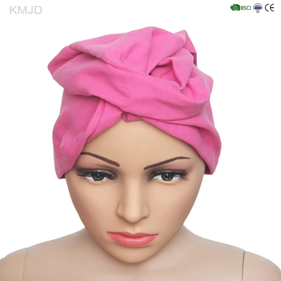 Shower Caps Custom Quick Drying Towel Microfiber Hair Drying Cap Bonnet