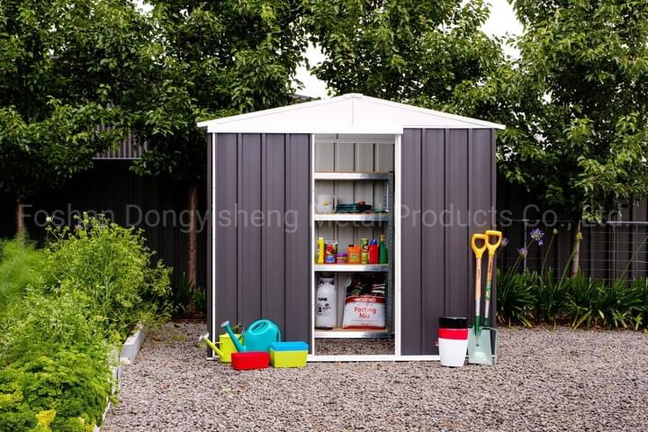 New Model 8X6 Gab; Le Roof Garden Shed Custom Outdoor Storage Shed High Quality Metal Sheds Summer House Rdsa8X6-G2