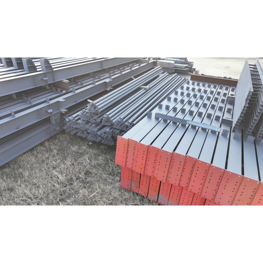 Custom Private Label Water-Proof Wind-Resistant Recyclable Prefabricated Epoxy Coated Steel Structure for Retail Store