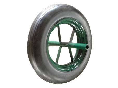14X4 Inch Wheelbarrow Rubber Solid Wheel