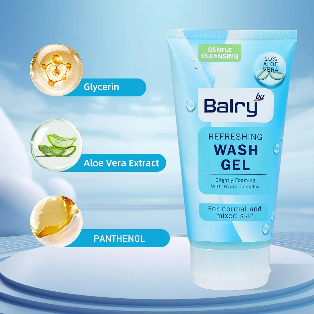 Balry Skincare Deep Cleansing Acne Treatment Moisturizing Face Wash Aloe Vera Facial Cleanser