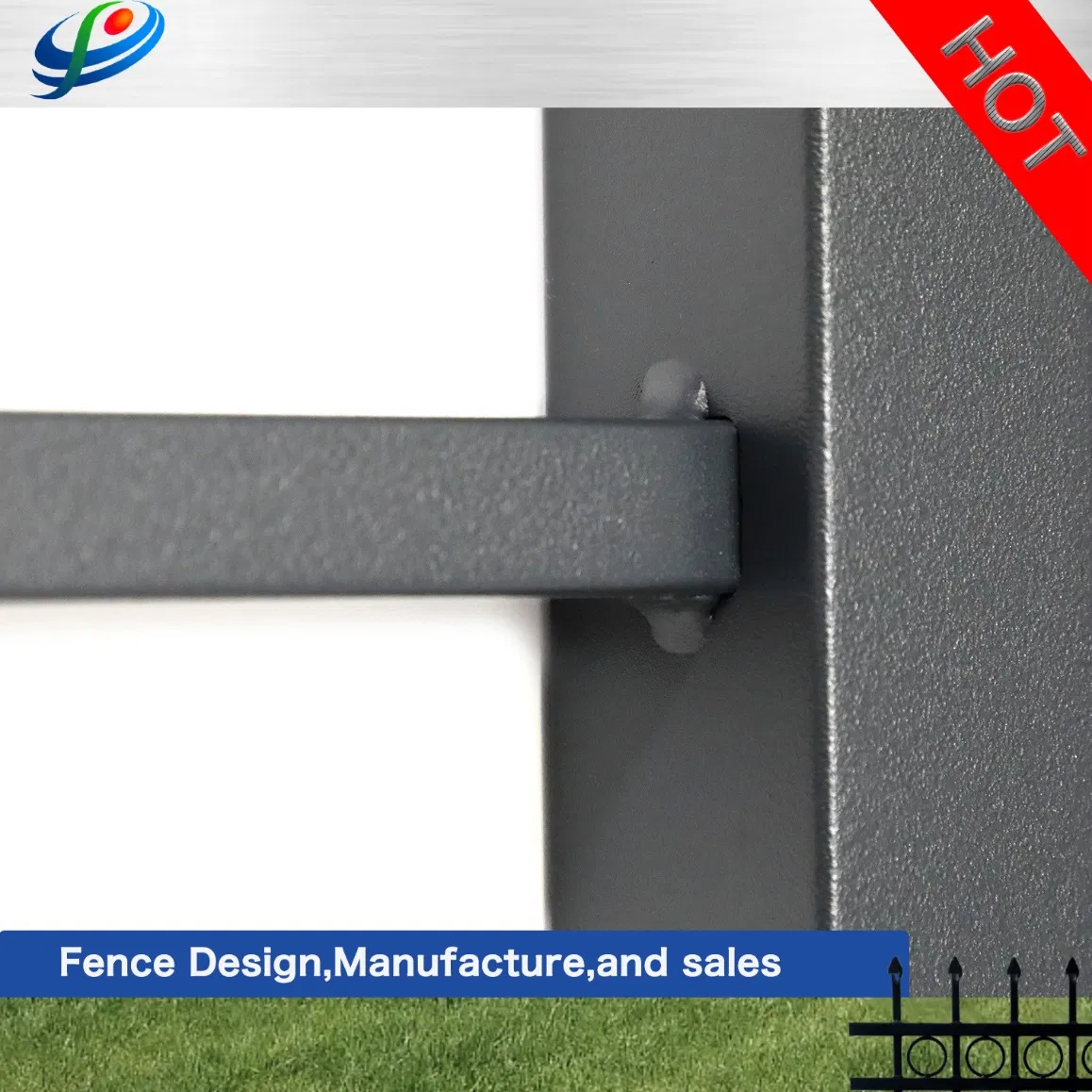 Wholesale Steel Aluminum Metal Fence Garden Courtyard Security Fence