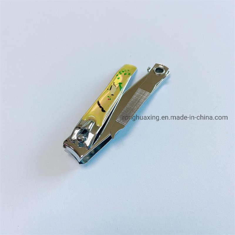 Toenail Clipper Cutter with Heat Transfer Pattern Printing and Nail File