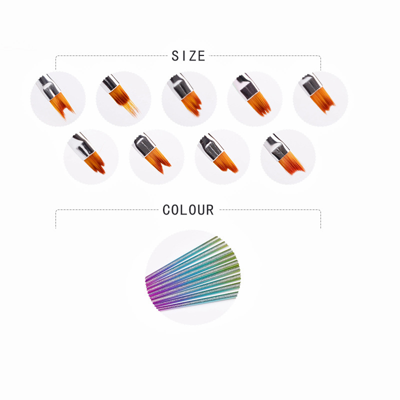 Acrylic Brush 9PCS Flower Painting Brush Set