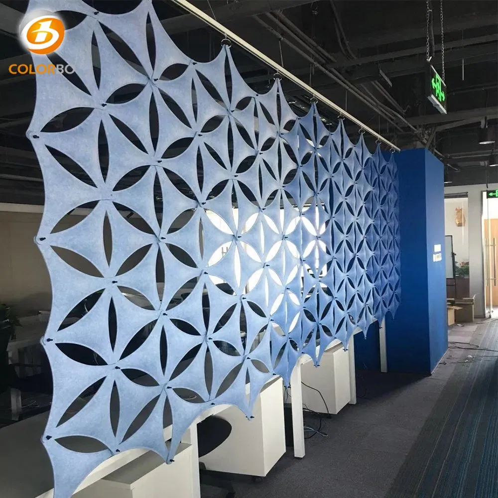 Design of triangle Beautiful Interior Decoration PET Screen