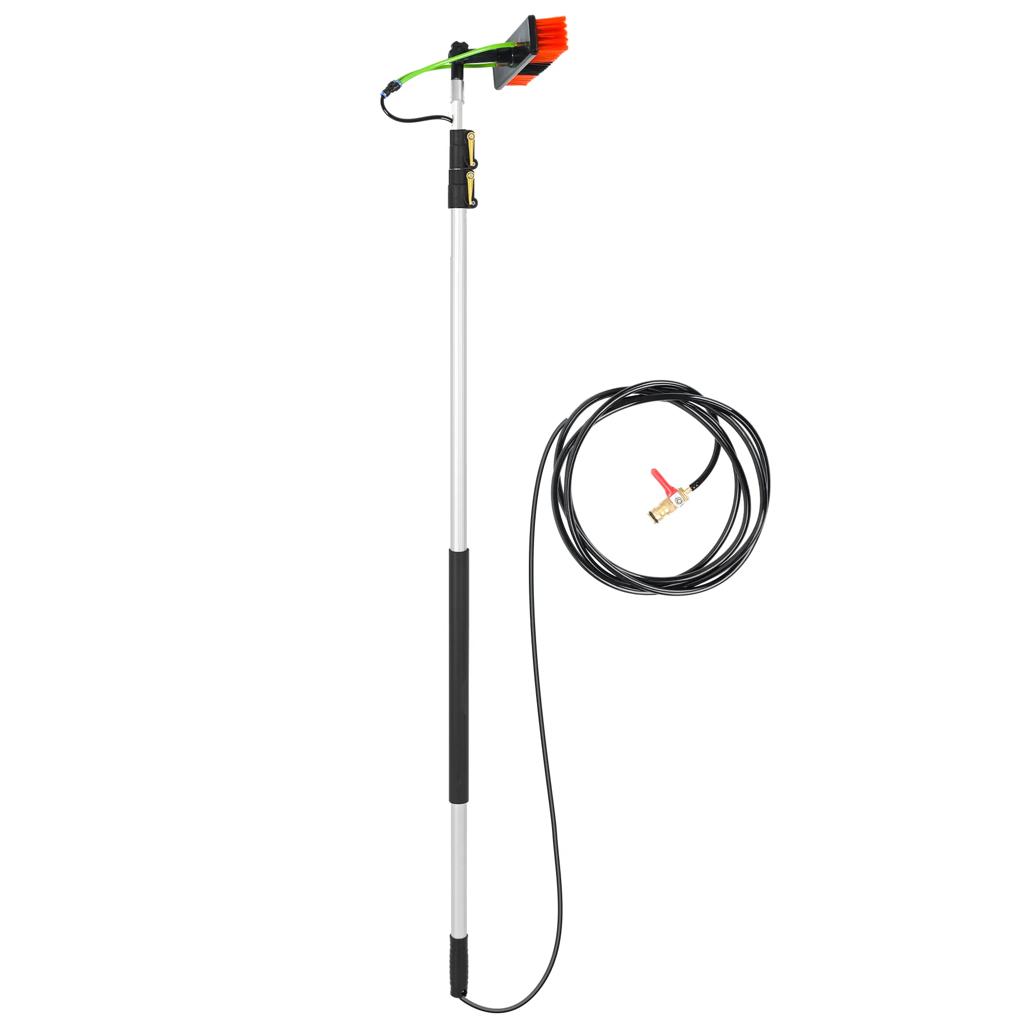 Телескопическая щетка с подачей воды для мытья окон