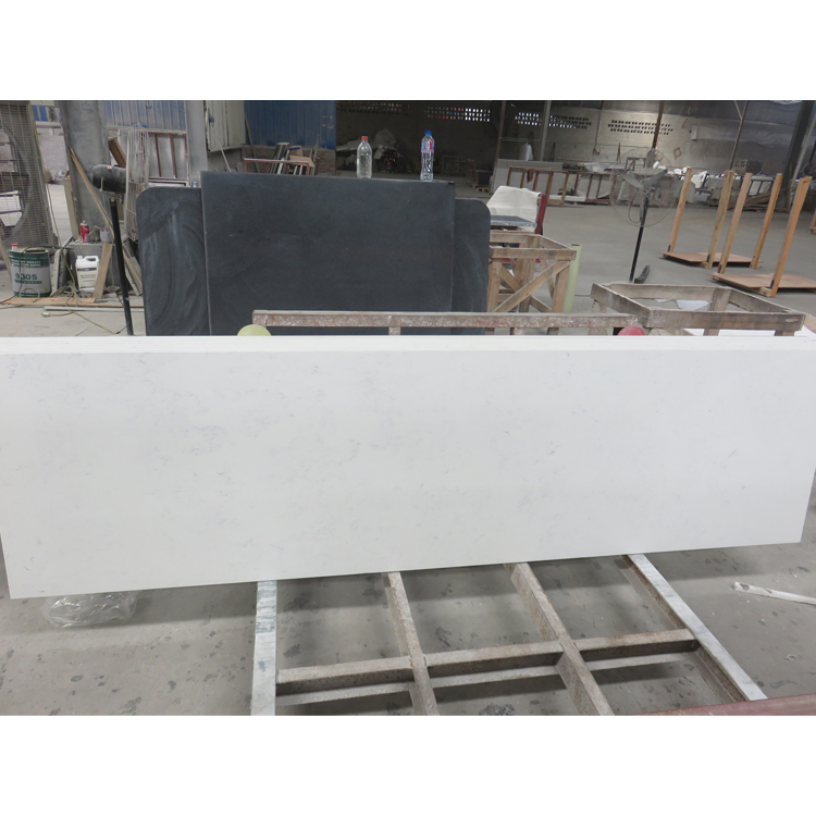 Kitchen Stone Benchtop Islands Table Pure White Quartz Countertop Artificial Stone Kitchen Top