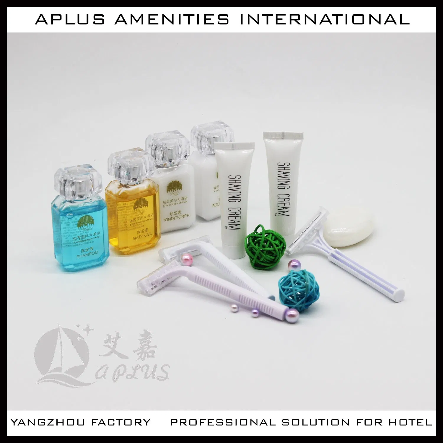 Wholesale Hotel Disposable Razor Shaving Razor Bamboo Razor with Shaving Cream 06