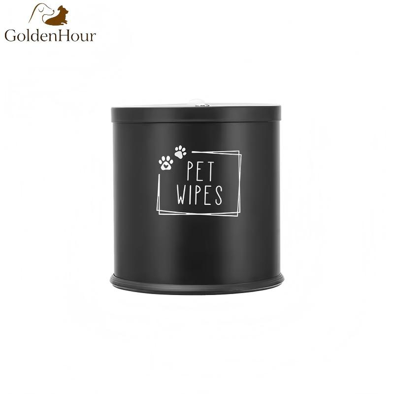 Dual Use Dog Pet Wipes Dispenser for Indoor Outdoor with Wall Mount Bracket Dog Food Storage Container