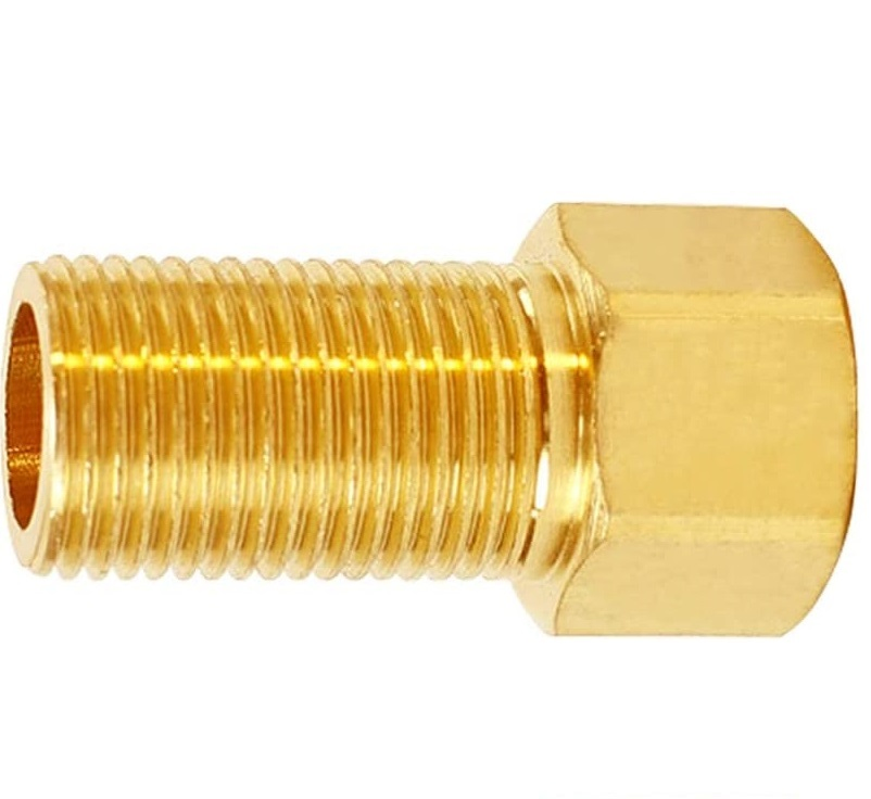 40mm 50mm 60mm 100mm Brass Pipe Fitting 1/2" Female Male Pipe Connector Hex Bushing Adapter Nipple Extension