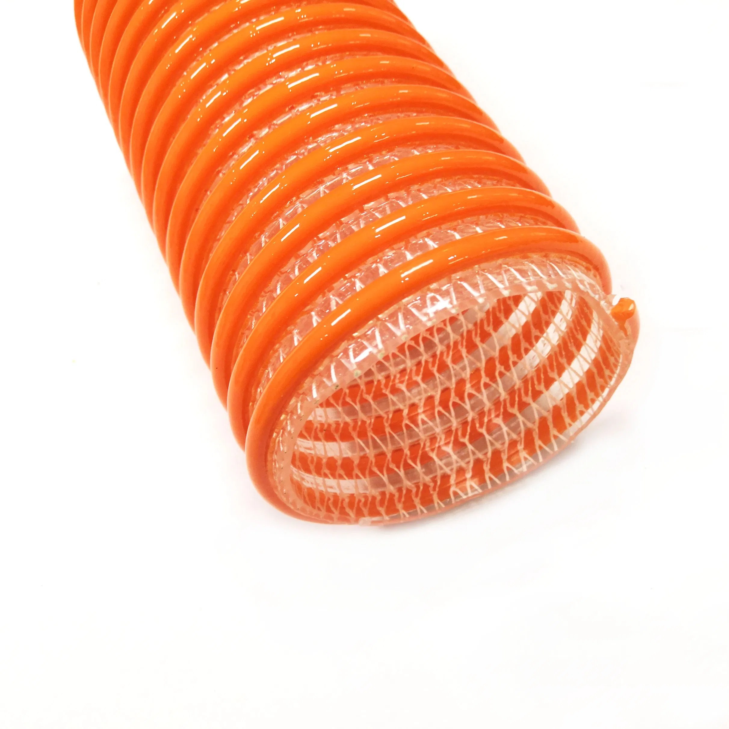Green Corrugated PVC Spiral Abrasive Suction Hose Pipe 1 2 3 4 5 6 8 Inch for Composite Chemical Fuel Sand Sludge Trash