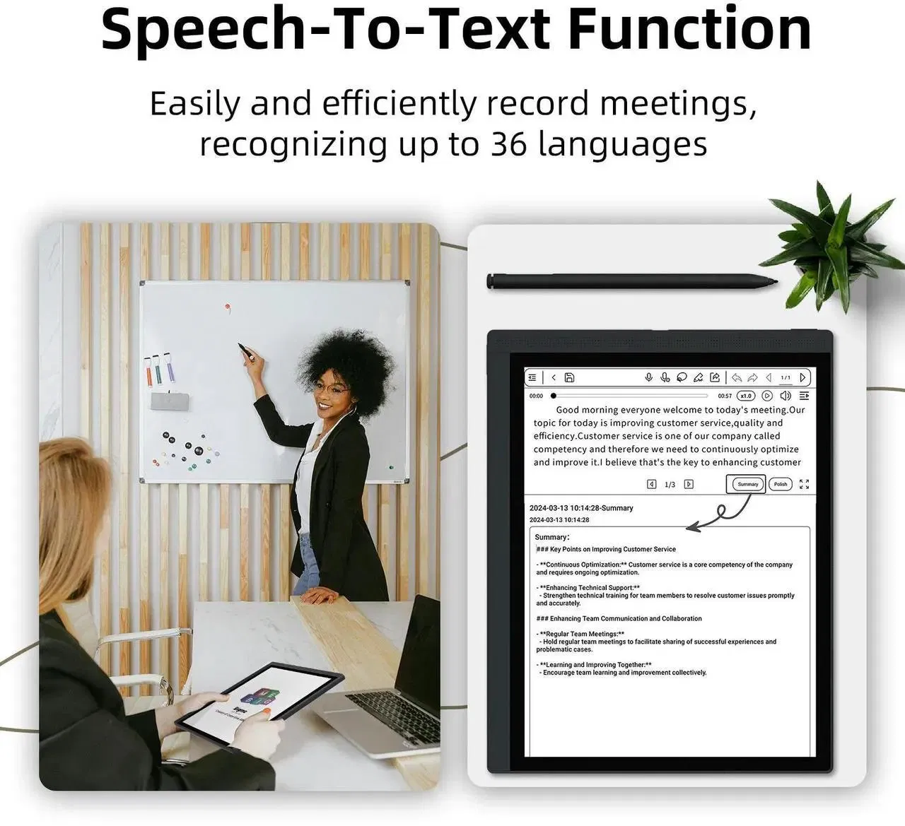 Lightweight and Thin Body Android Touch Reader Digital Ebook for School Use