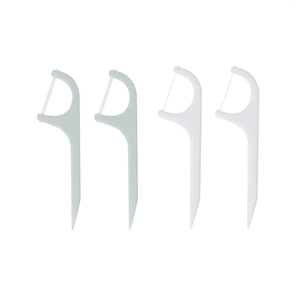 Af-115-1 Customized Bag Packing 2 in 1 Dental Flosspick Type-B