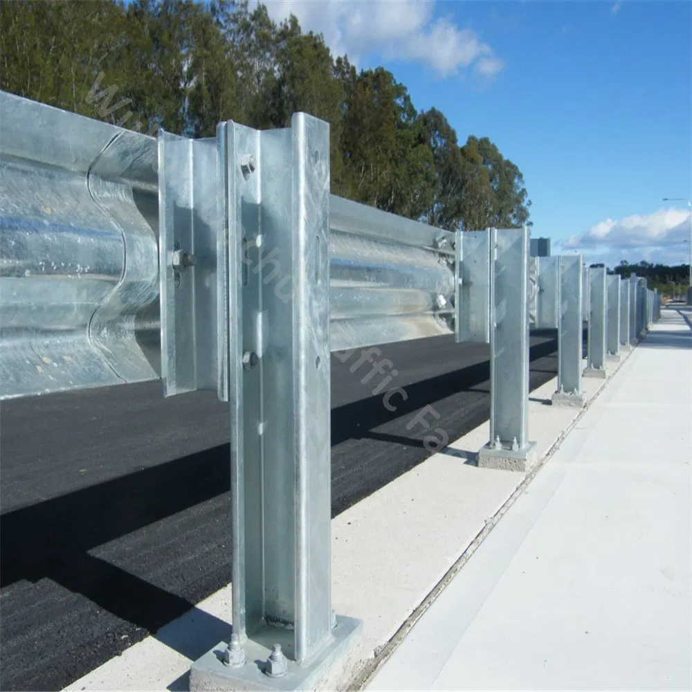 Guardrail Highway C Channel Hot Dipped Galvanized Steel Posts From Factory Customized for Roadside Traffic Safety Guardrail