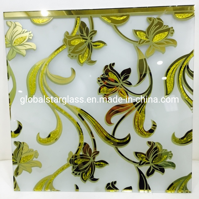 3mm 3.5mm 4mm 5mm 6mm Clear and Colored/Tinted Design Glass/ Art Glass/Decorative Glass/Flat Acid Glass/Acid Etched Pattern Glass/Frosted Glass