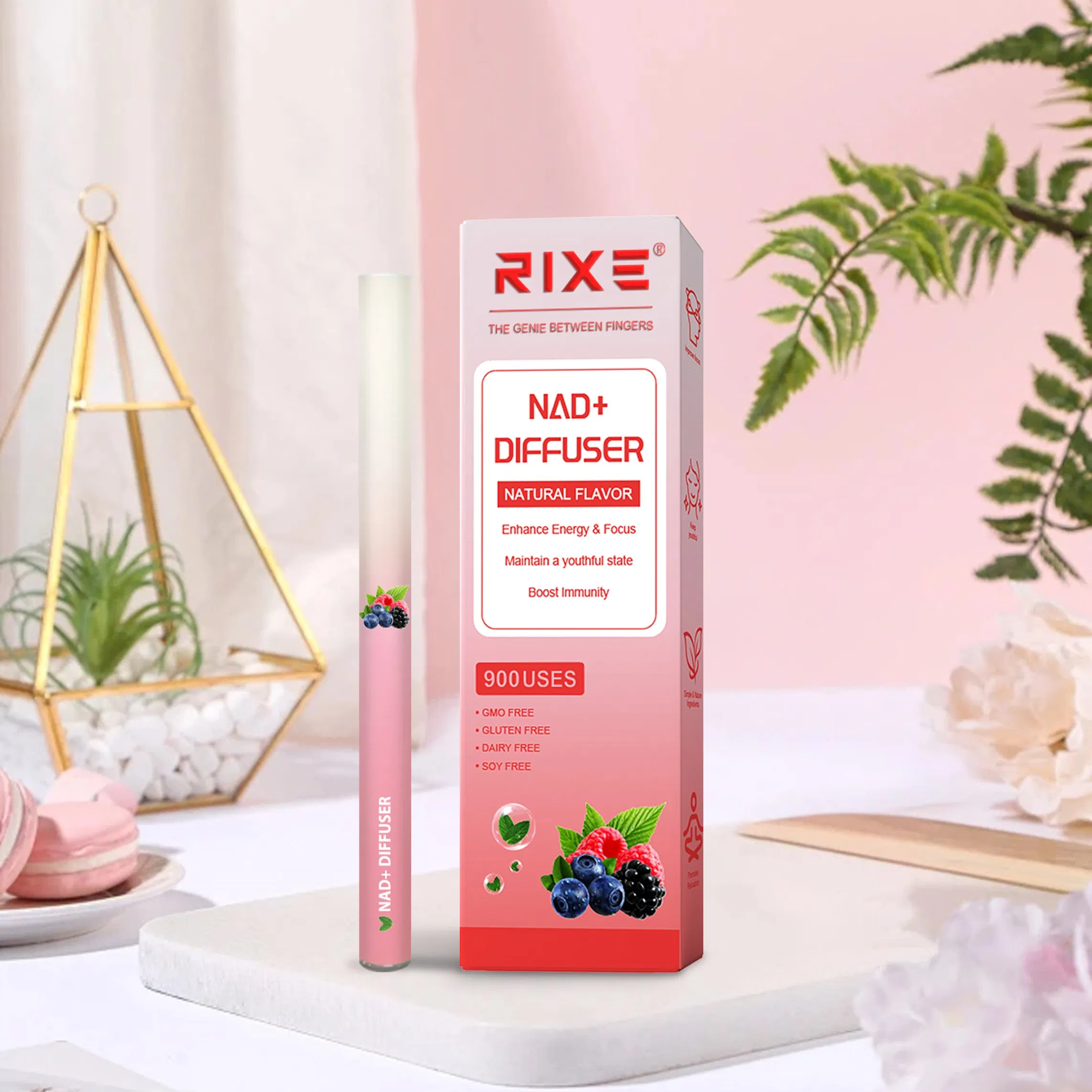 Wholesale Price Custom Logo 900 Puffs Melatonin Essential Oil Stick Diffusers OEM ODM Ripple Cylinder Sleep Aid Herbal Diffuser Pen