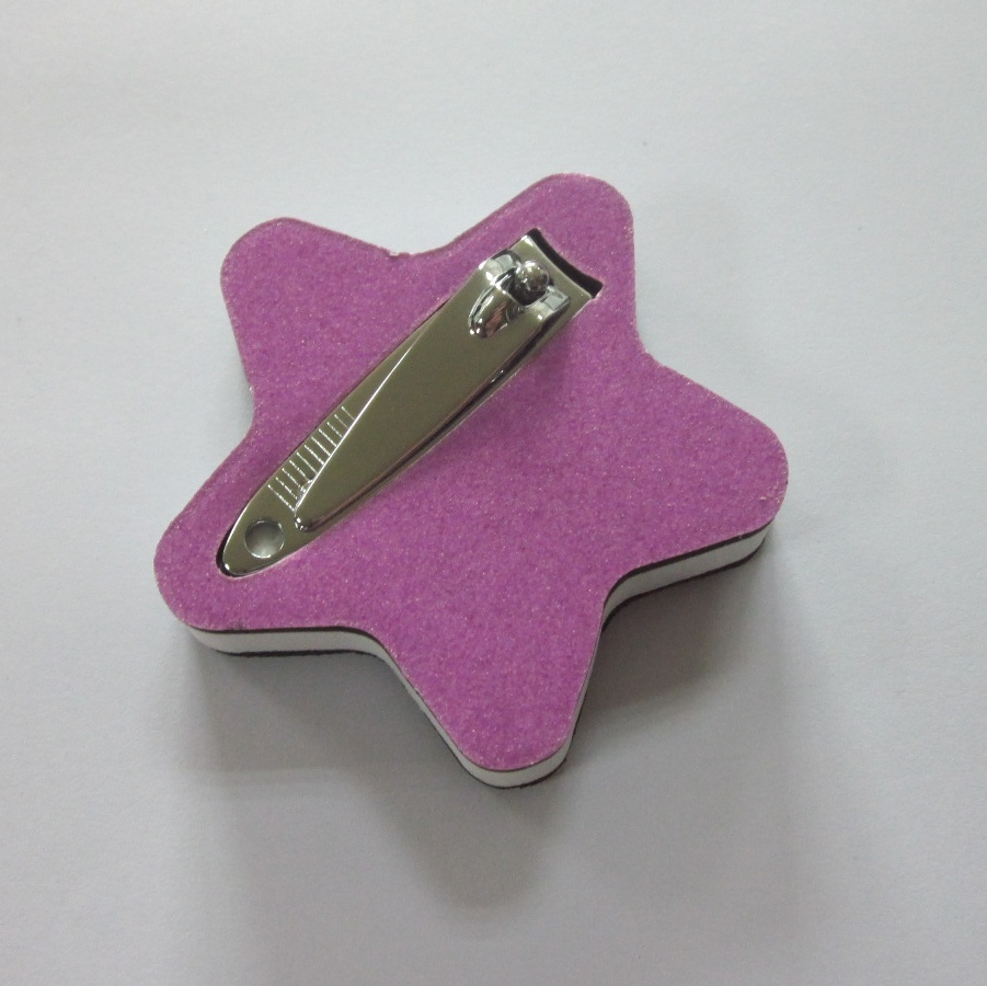Small Nail Clipper Set with Star EVA Nail Buffer