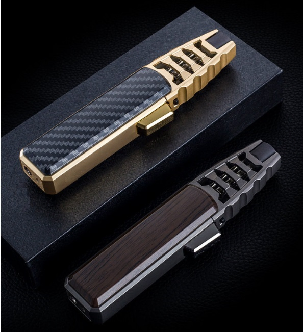 Popular Hot Sell Torch Light for Camping High Quality Refillable Butane Camping Lighter Jet Flame Pen Torch BBQ Kitchen Lighter