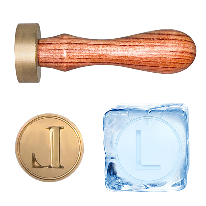 Custom Ice Mold with Personalized Logo Brass Ice Stamp for Bar Whiskey Ice Brand