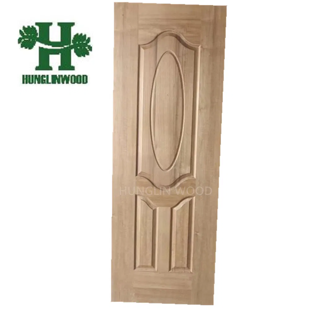 Natral Veneer Sapele HDF Moulded Doorskin Melamine Door Panel/Skin
