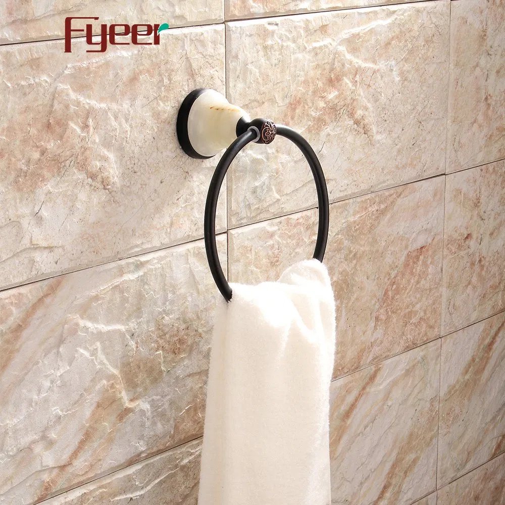 Кольцо для полотенец Fyeer Ceramic Base Black