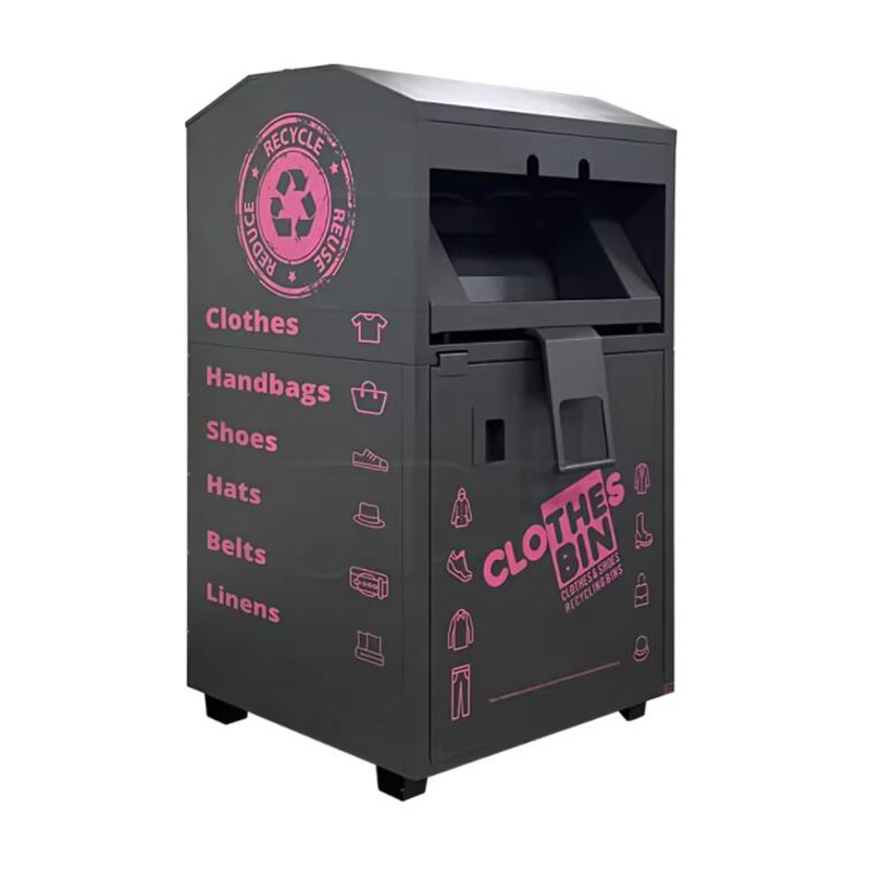 USA Street Used Powder Coated Clothing Recycling Bin