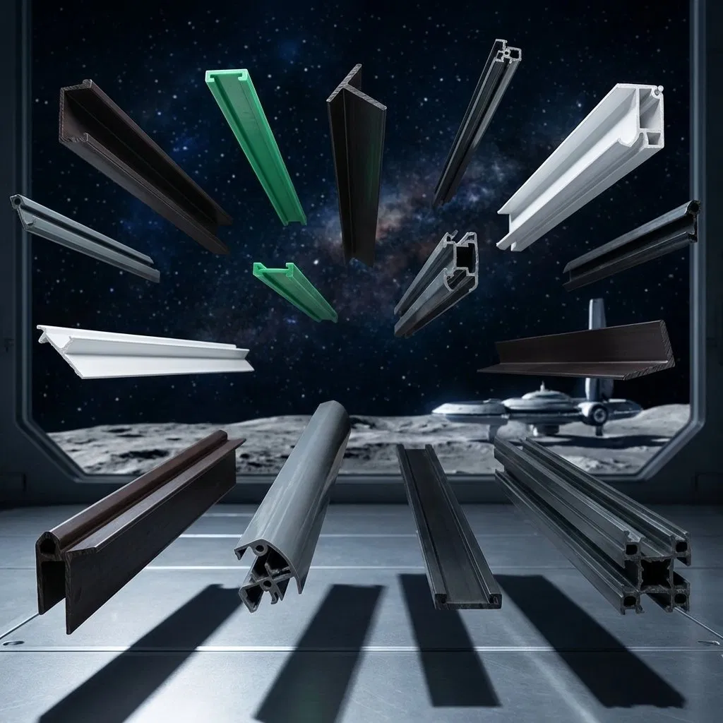 20X20 PVC T-Slot Profile Industrial Plastic Extrusion Alternative to Aluminum T-Slot Profile for Lightweight Framing T5 Size Custom Cut to Length Low Price