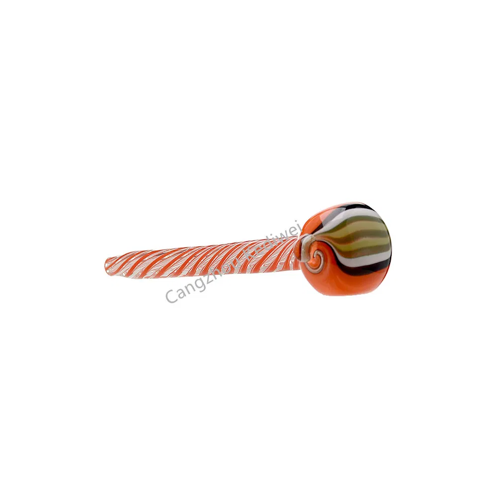 Spinning Airflow Glass Pipe Us Rod Color Glass Smoking Pipe Hand Pipe