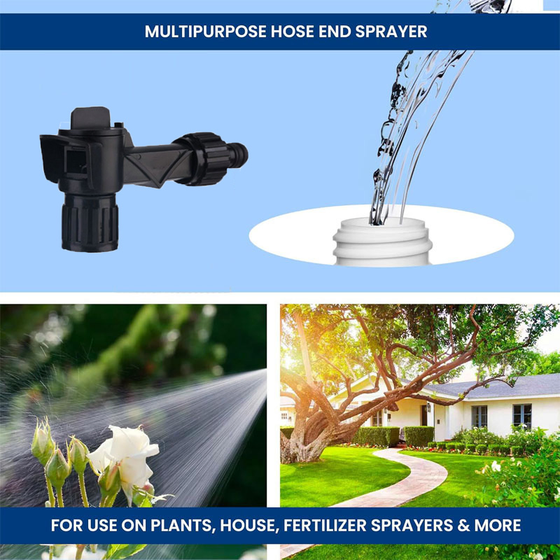 Multi-Functional Hose End Sprayer Adjustable Sprayer Nozzle with Water/Mist/off Modes