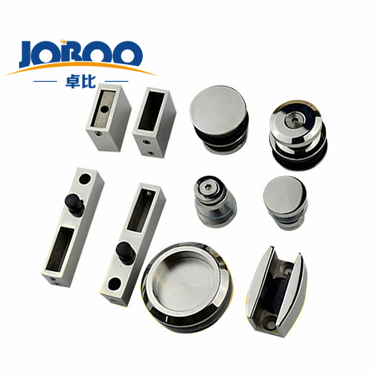 Hotel Bathroom Glass Encloser Stainless Steel Fitting Wholesale