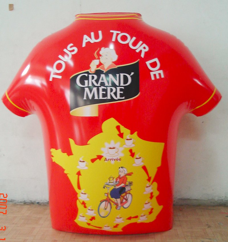 203 Most Popular Customized Inflatable T Shirt for Mall Advertising