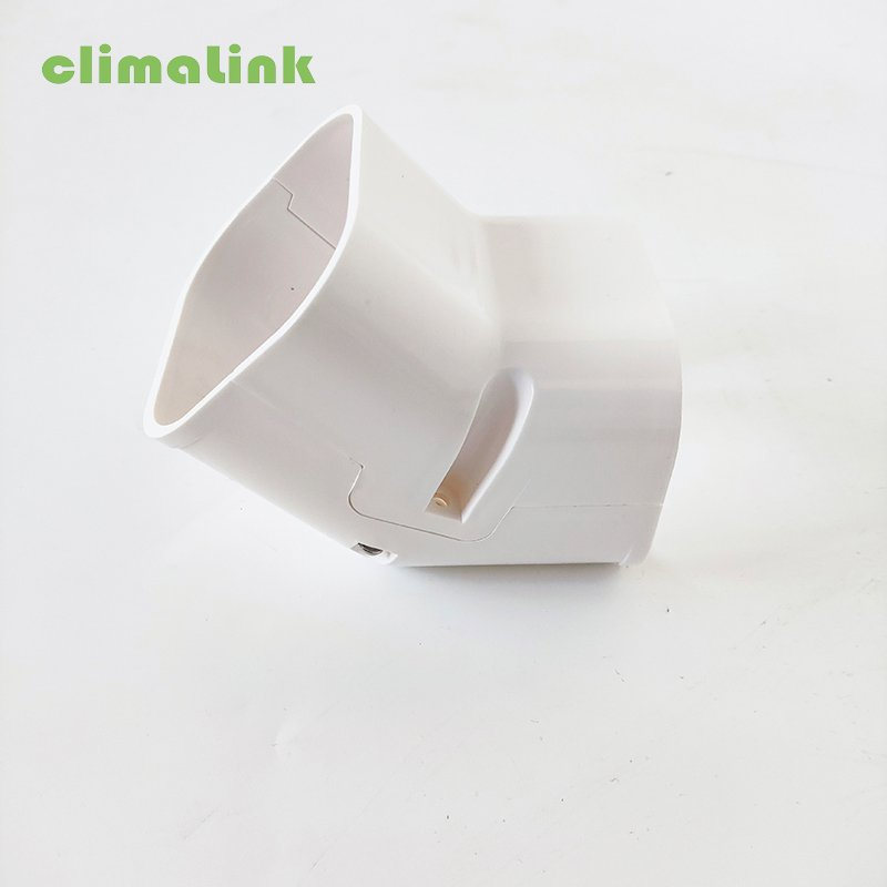 90 Degree Elbow Corner Plastic AC Line Set Cover Aircon Spare Parts for Ductless Mini Split Air Conditioner