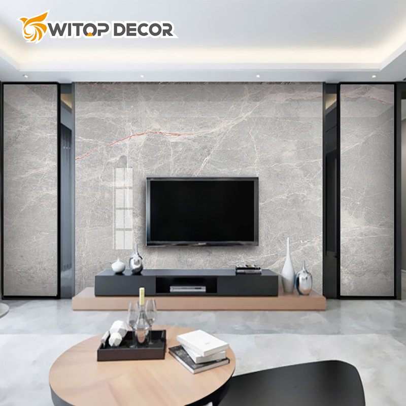 for Wall Panel Interior Decoration Marble UV Boards Waterproof Lightweight PVC Marble Sheet