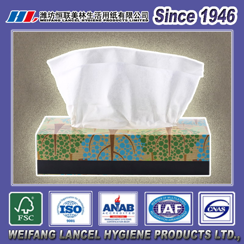 Customed Premium Wholesale Facial Tissue Box