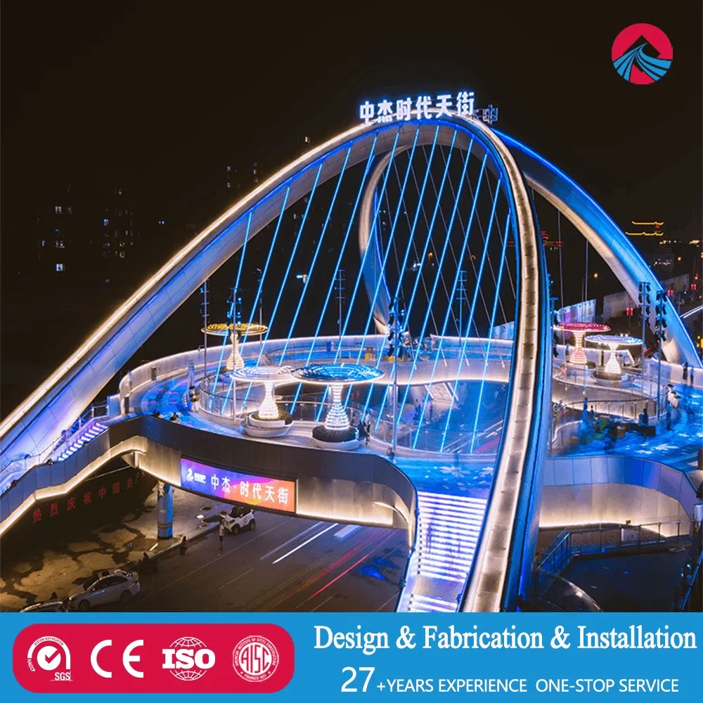 Heavy-Duty Steel Modular Bridge with Customizable Features for Global Markets