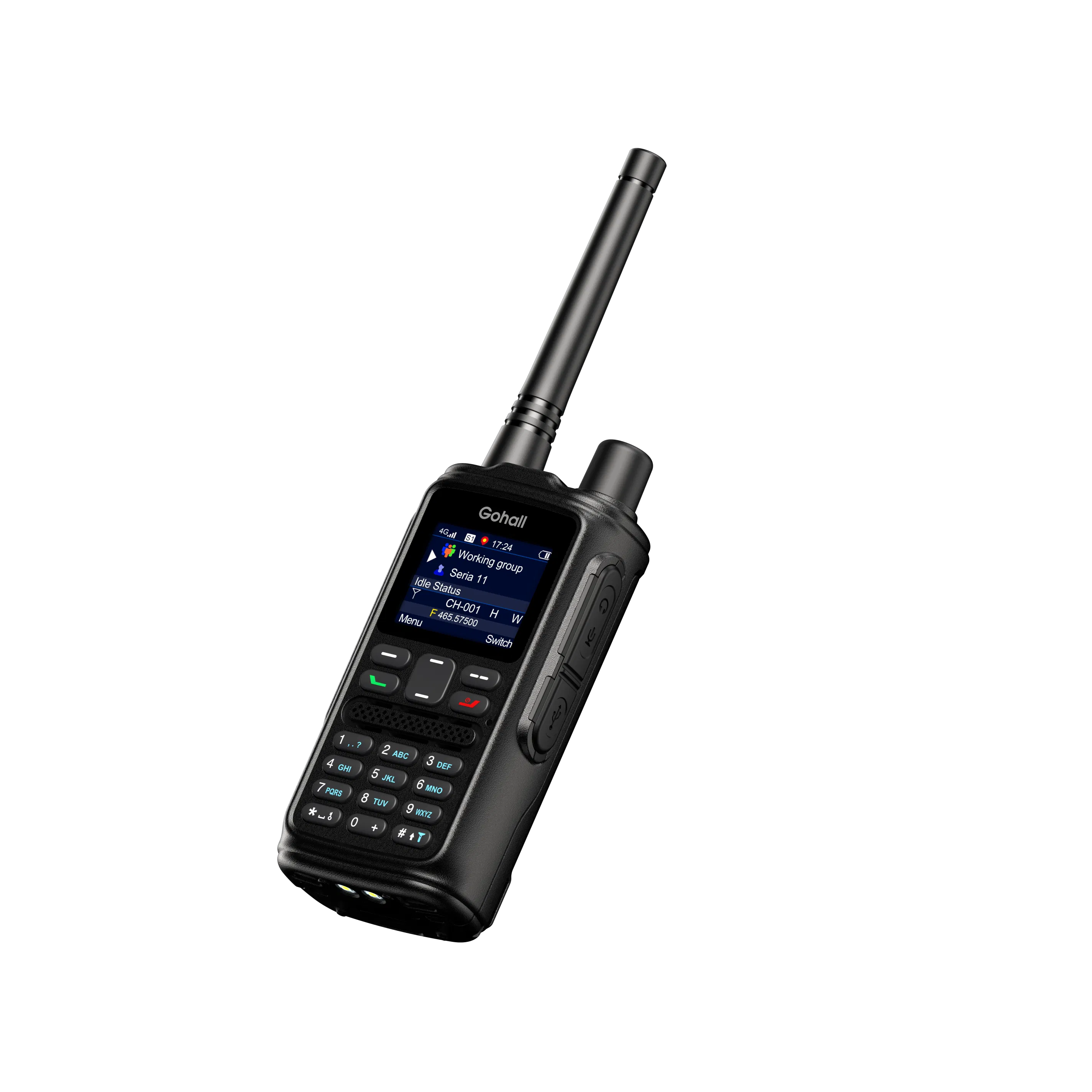 Портативная рация AP200C с GPS и SOS, 128 каналов