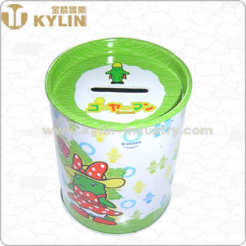 Металлическая бочка-органайзер для ручек и монет с крышкой