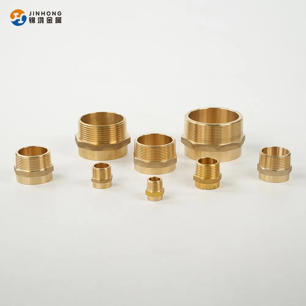 Jh Factory Customized Brass Male and Female Unions to Connect Copper Pipes