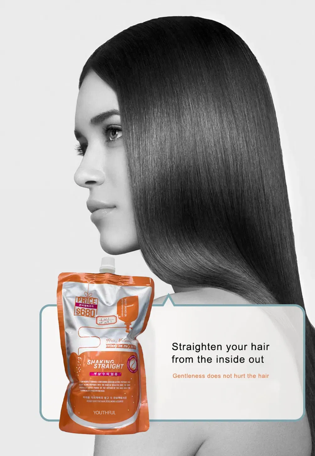 Professional Hair Rebonding Treatment Cream for Silky Straight Locks